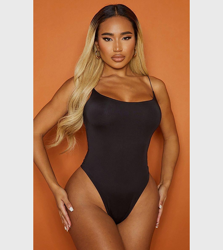 Shape Spaghetti Strap Bodysuit Top
