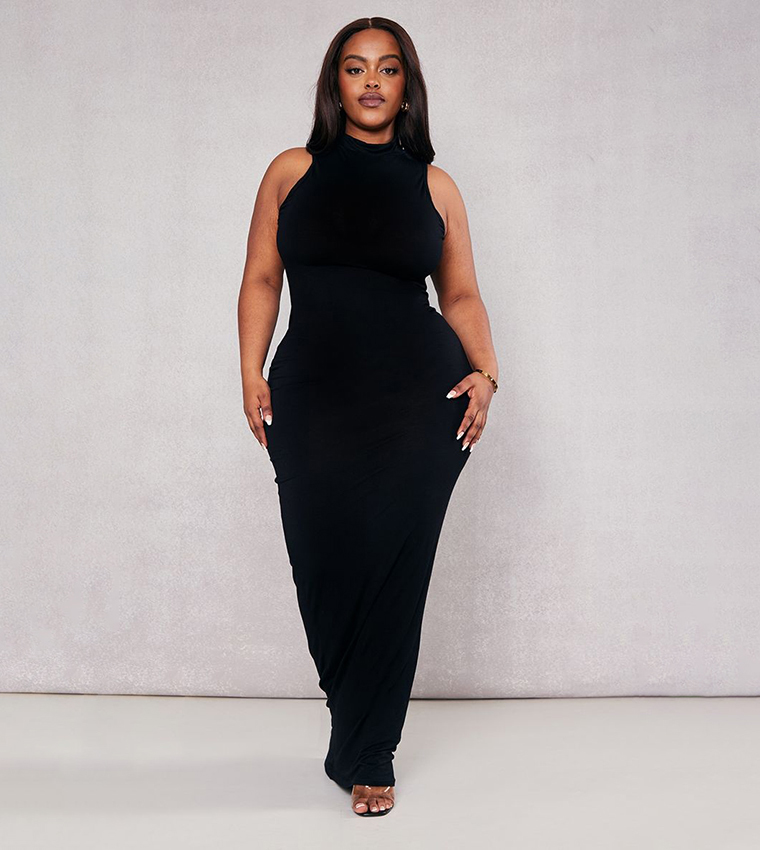 bodycon dress hijab MAXINE Salt & Serenity High Neck Maxi Dress| Wild Dove Boutique