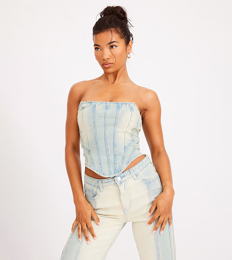 Seam Detail Corset Top