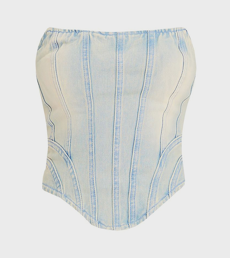 Seam Detail Corset Top