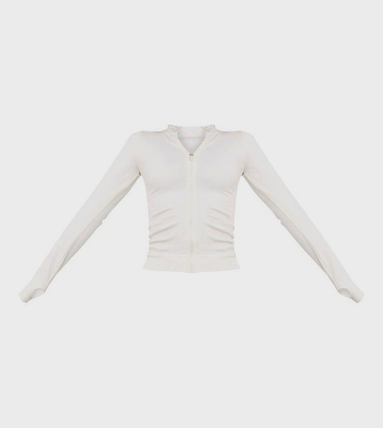 Solid Seamless Active Jacket