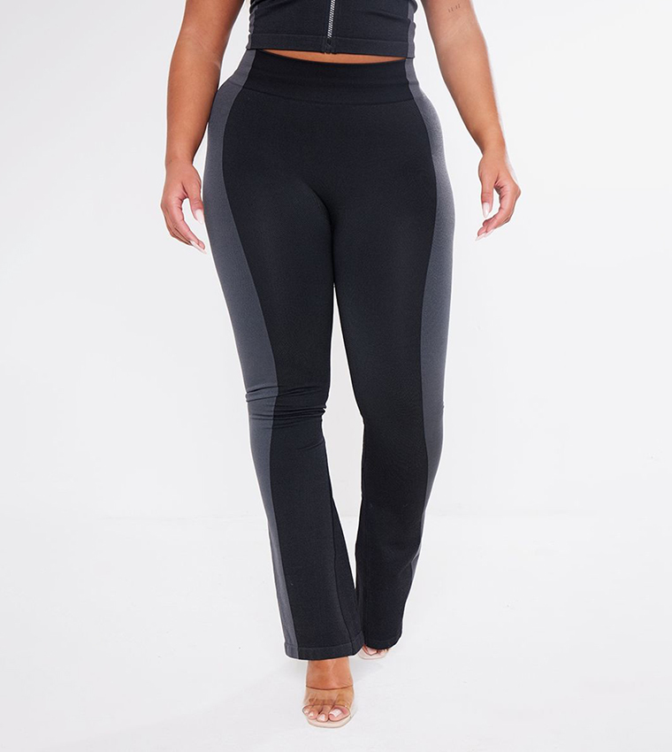 Color Block Shape Seamless High Waist Leggings