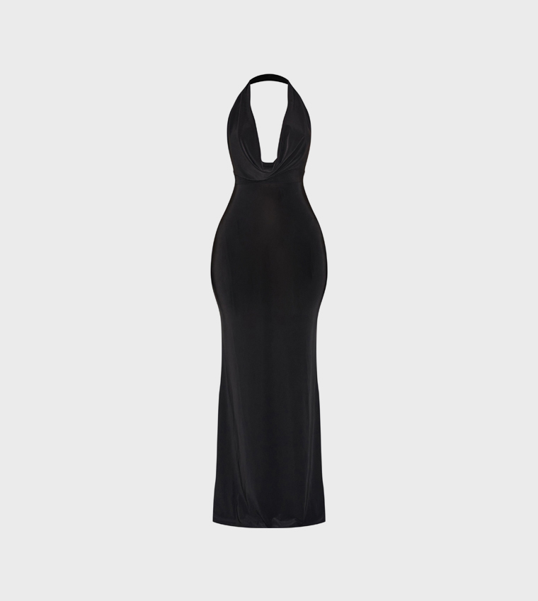 backless dress elegant Darya Hand Beaded Backless Maxi Dress in Butter | Jaded London
