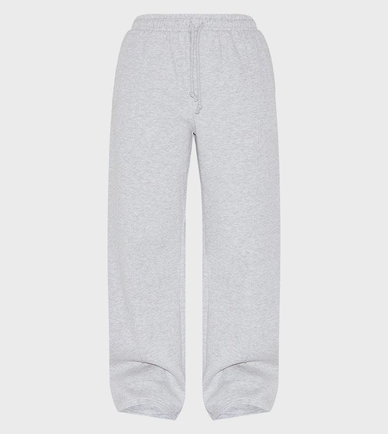 Petite Pintuck Drawstring Waist Straight Fit Sweatpants
