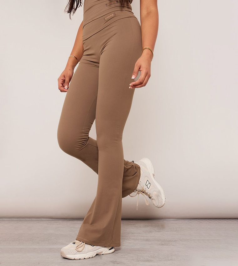 Tall Sculpt Foldover Waist Flared Pants