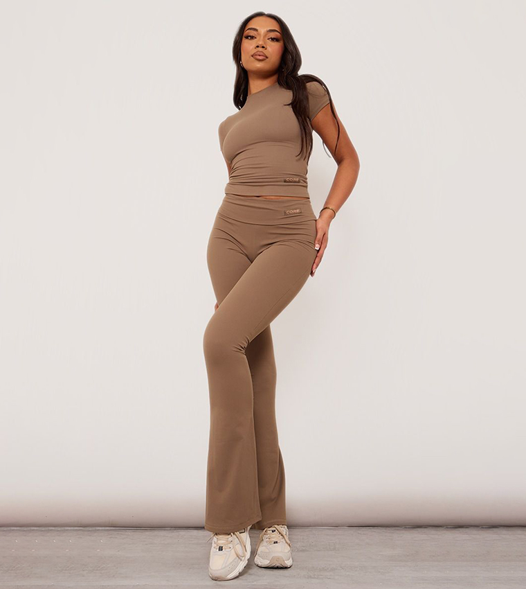 Tall Sculpt Foldover Waist Flared Pants