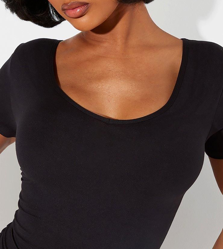 Shape Sculpted Short Sleeves Bodysuit Top