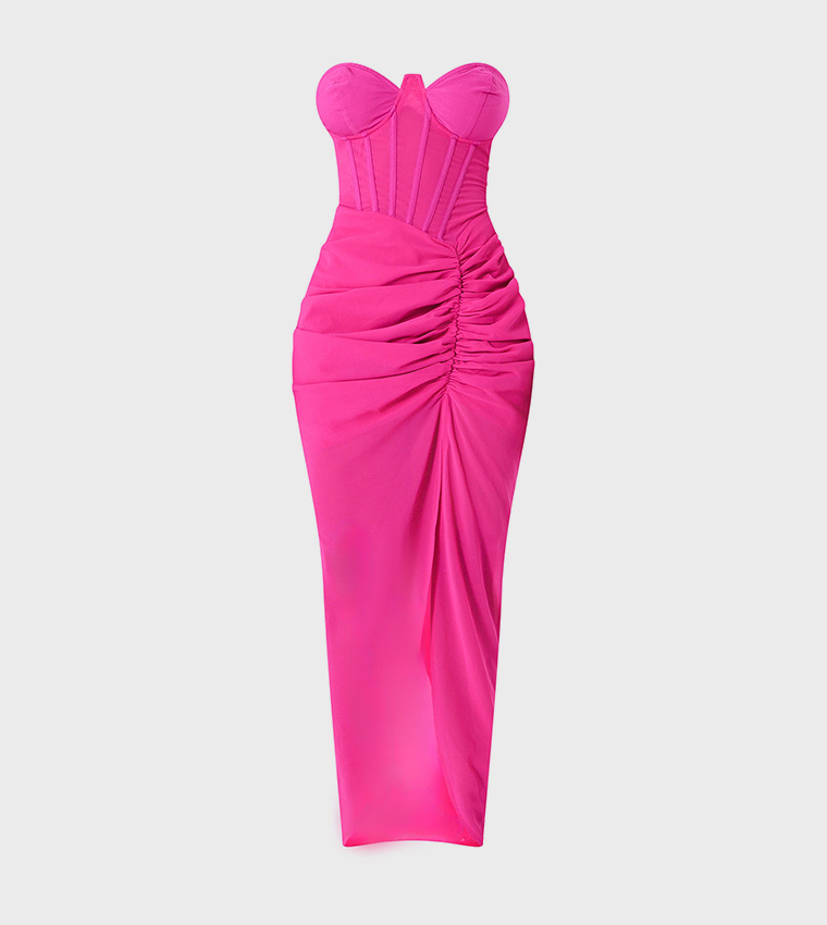 knee length dresses for ladies Pretty In Pink Midi Dress  Allie and Me Boutique