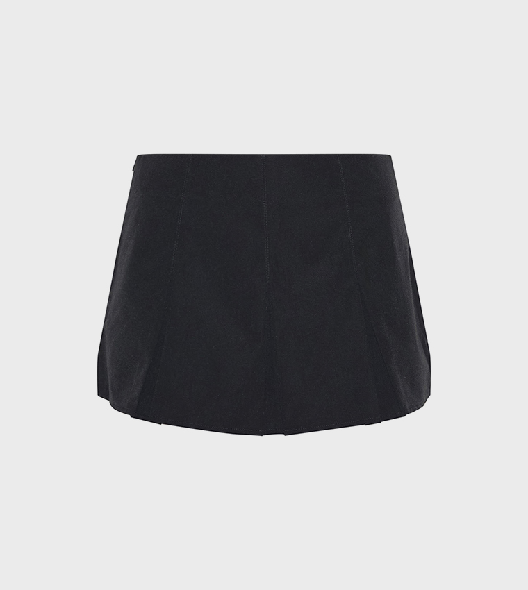 Tailored Woven Box Pleat Skater Skort