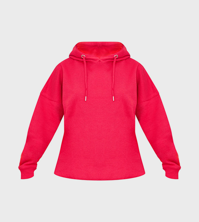 Ruby Chill Club Puff Print Oversized Hoodie