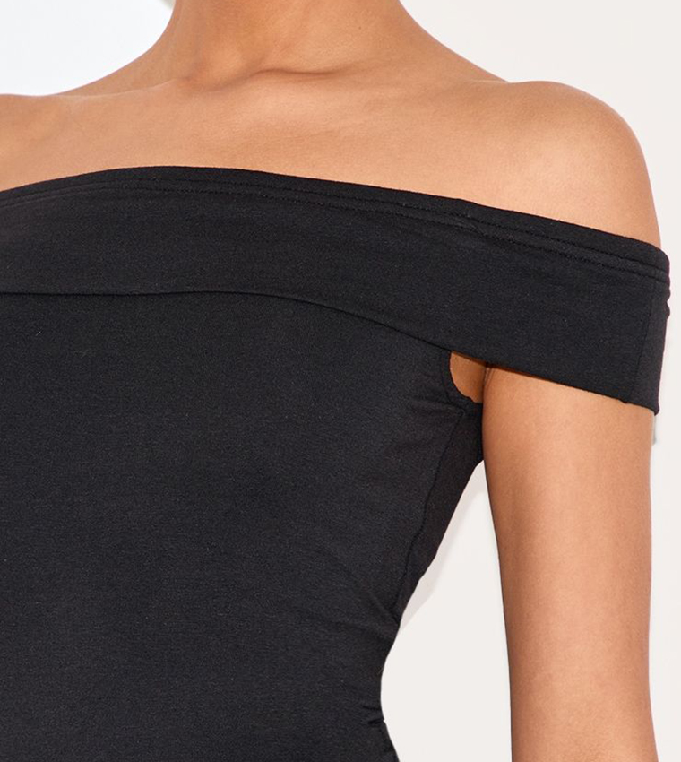 Modal Bardot Crop Top