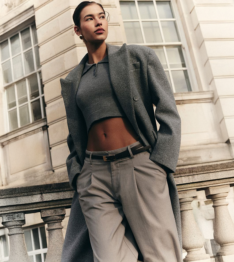 Structured Extreme Oversized Double Breasted Coat