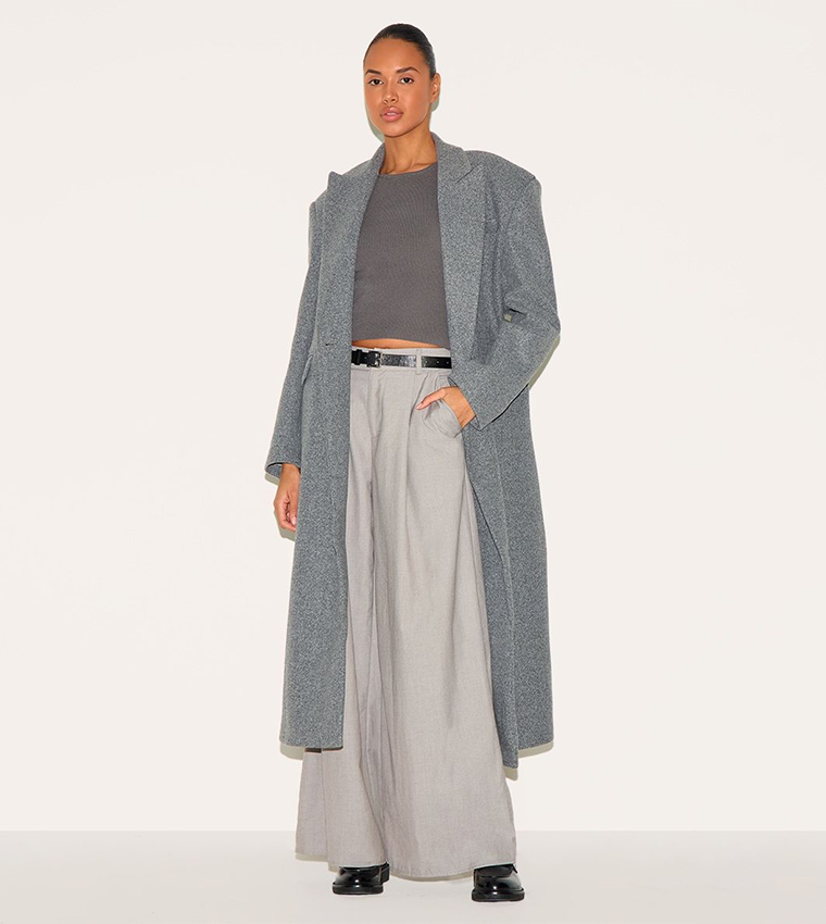 Structured Extreme Oversized Double Breasted Coat