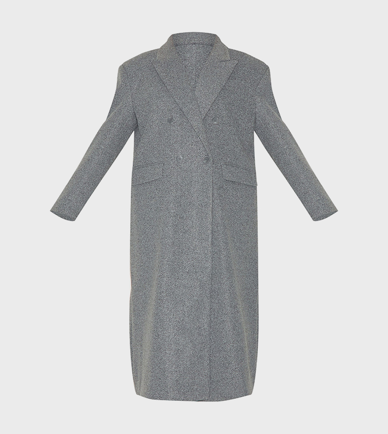 Structured Extreme Oversized Double Breasted Coat
