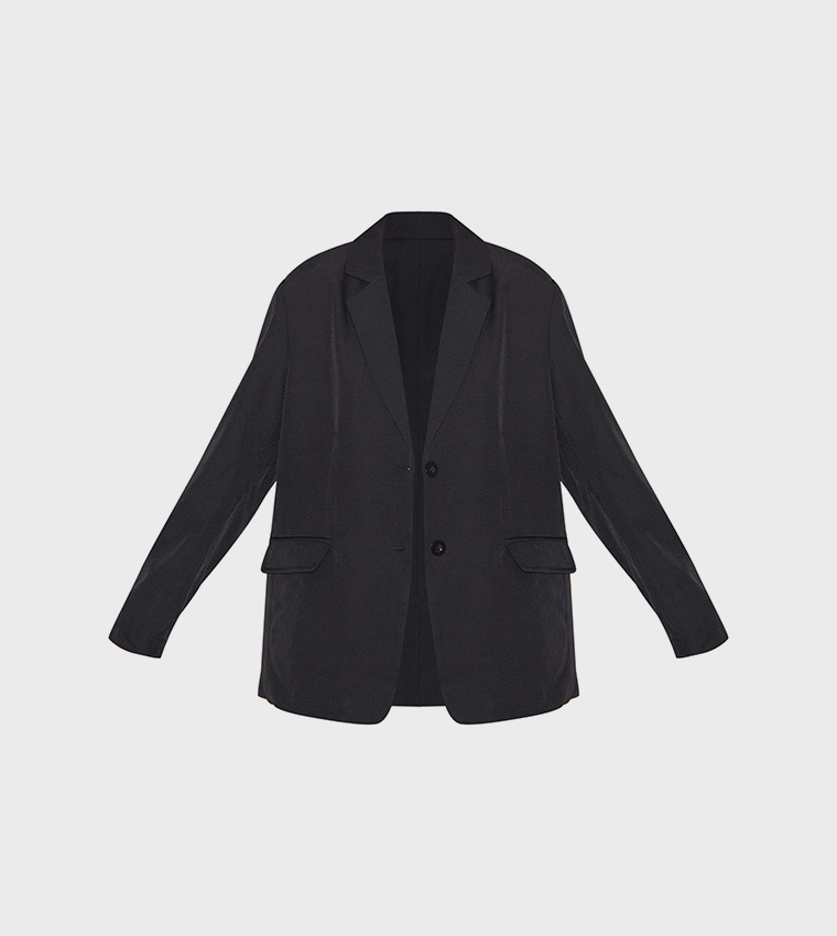 Seam Detail Structured Oversized Blazer