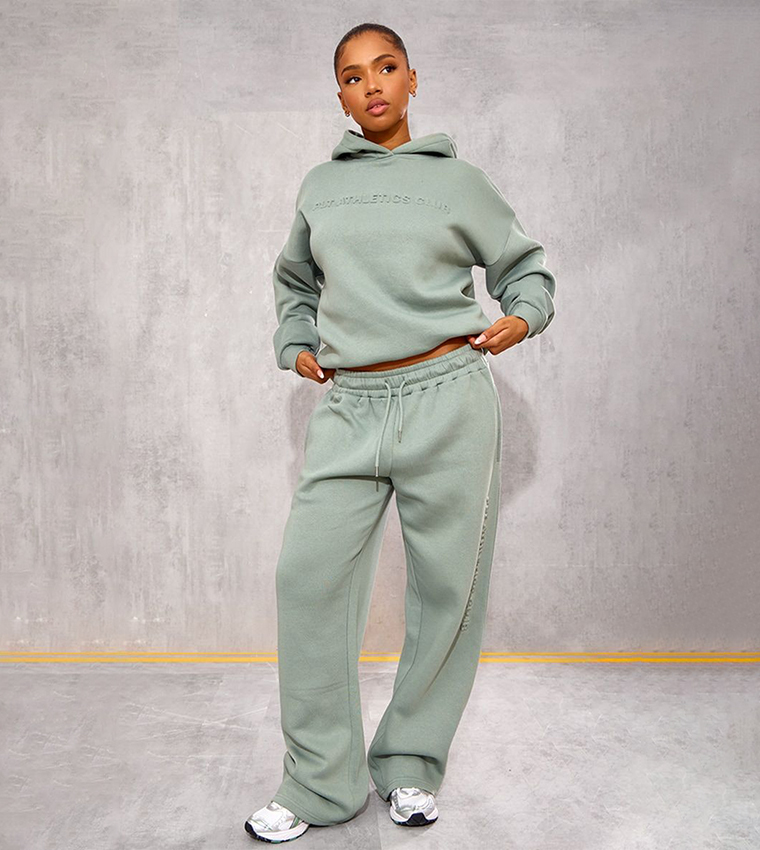 Athletics Club Embossed Straight Fit Sweatpants