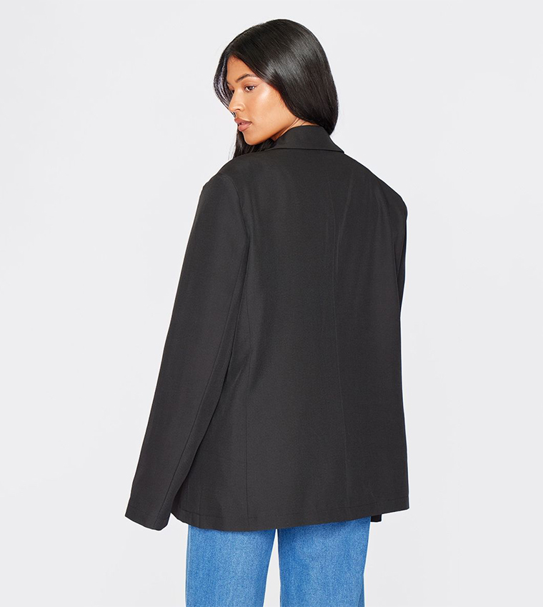 Tall Seam Detail Structured Oversized Blazer