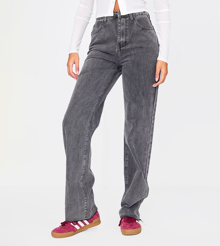 Aqlut Bdg High Waisted Mom Jeans Patchwork Blue High Waisted Baggy