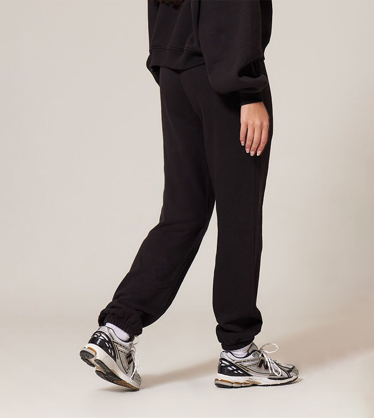Oversized Embroidered Cuffed Joggers