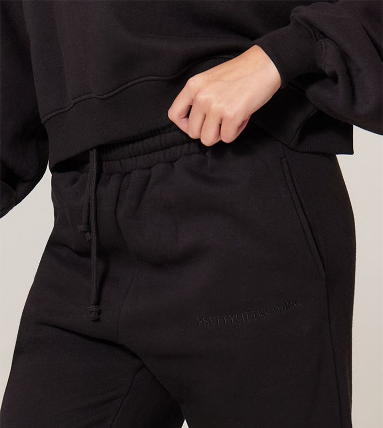 Oversized Embroidered Cuffed Joggers