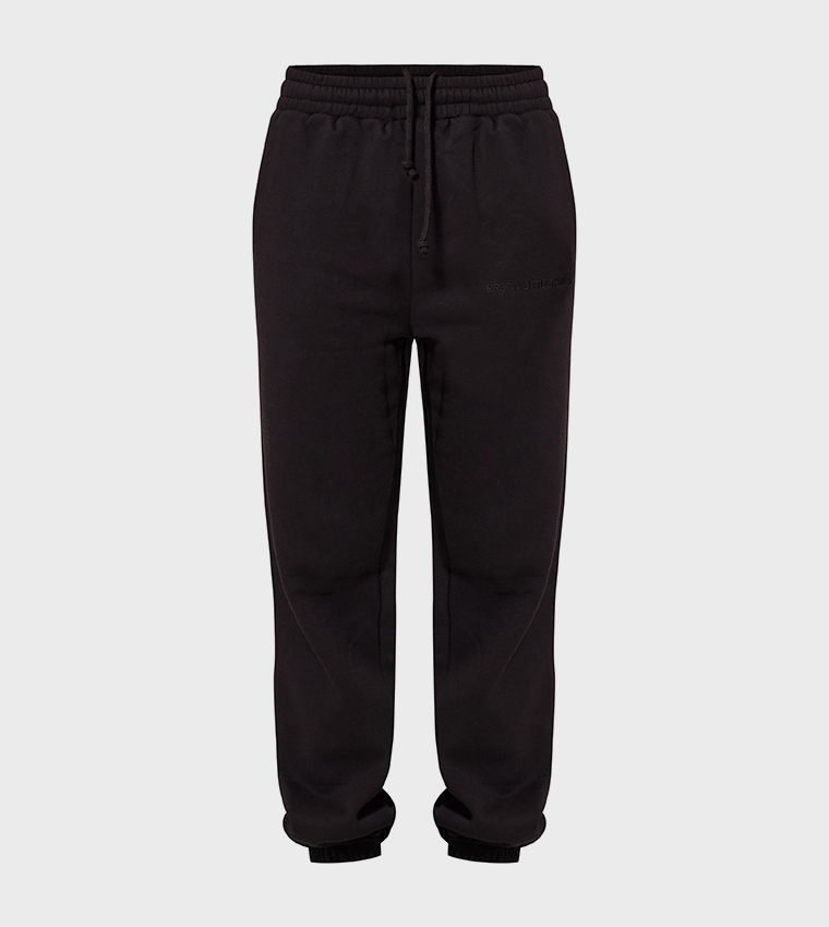 Oversized Embroidered Cuffed Joggers