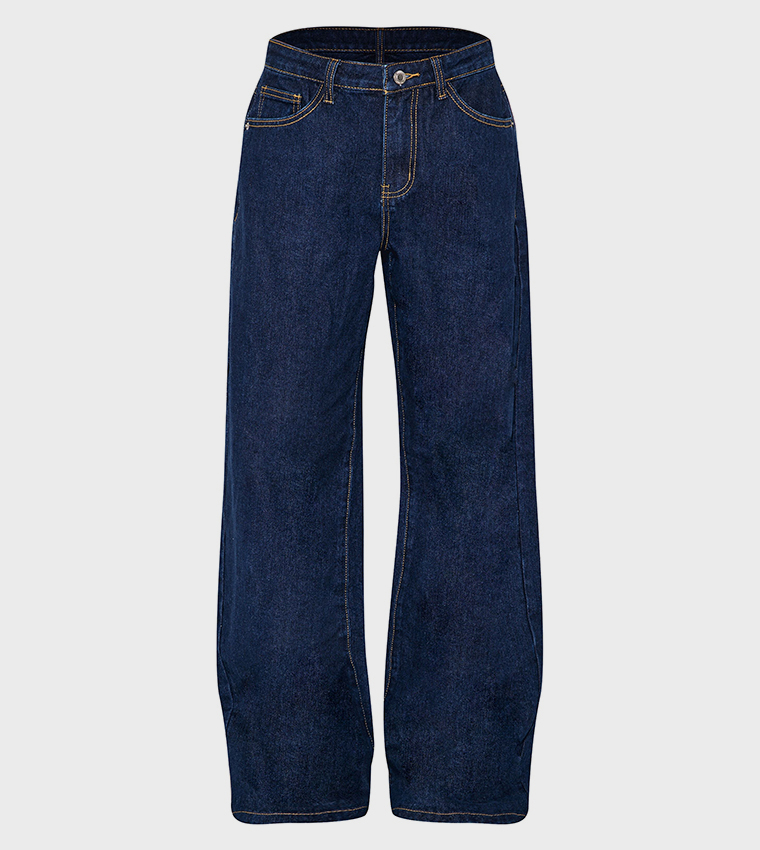Low Rise Wide Leg Jeans