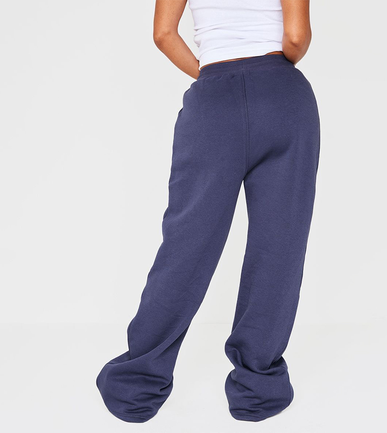 Shape Binded High Waist Wide Leg Sweatpants