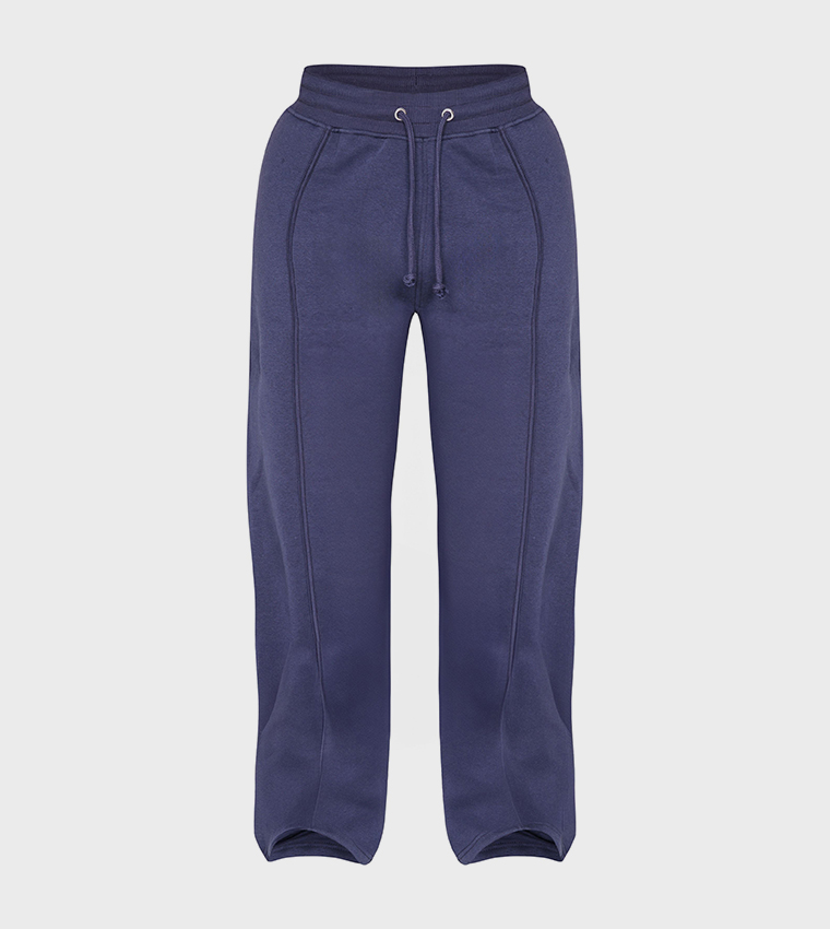 Shape Binded High Waist Wide Leg Sweatpants