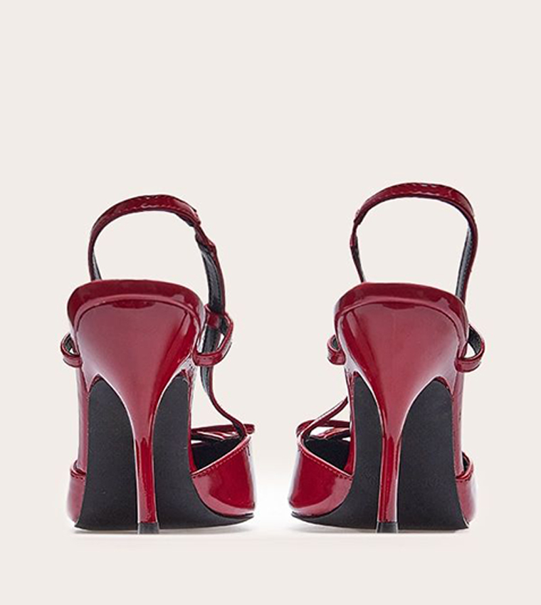 Patent PU Point Toe Bow Detail Pumps