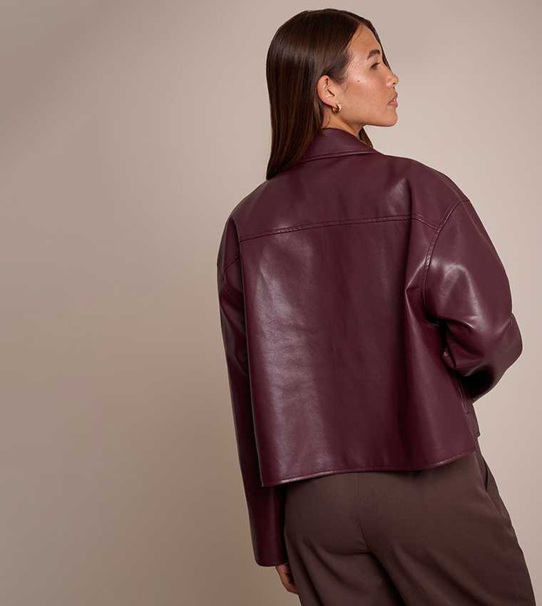 Zip-Through PU Jacket