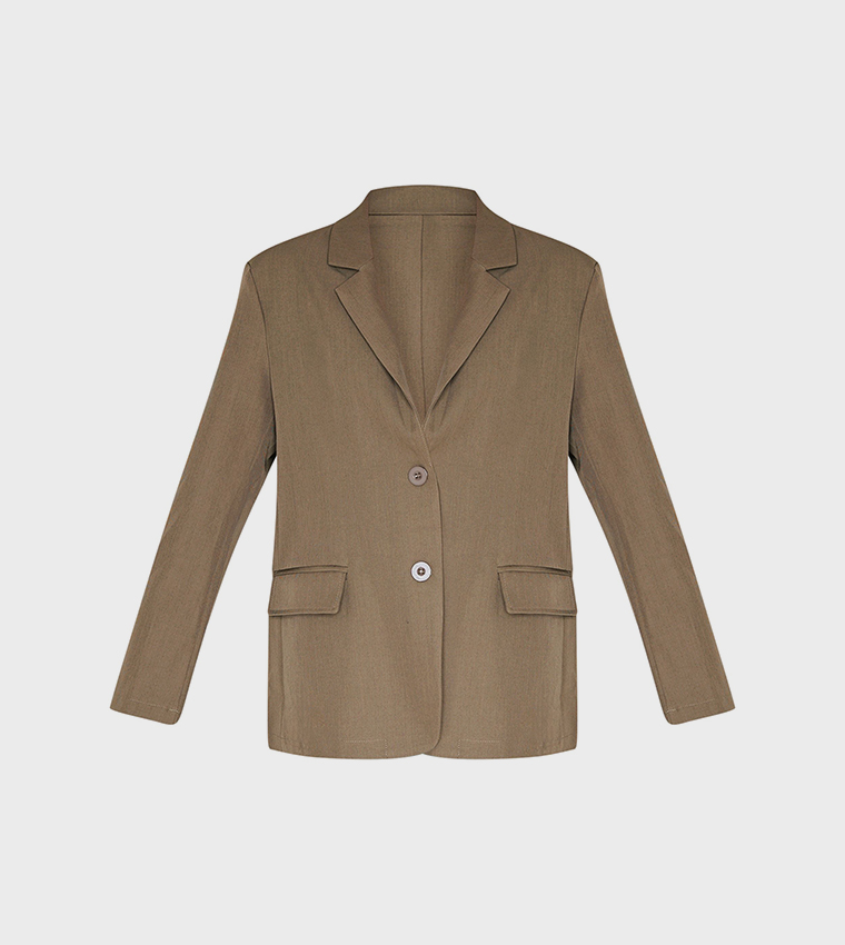 Seam Detail Structured Oversized Blazer