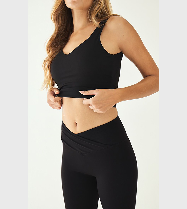 Sculpt Wrap Waist Gym Leggings