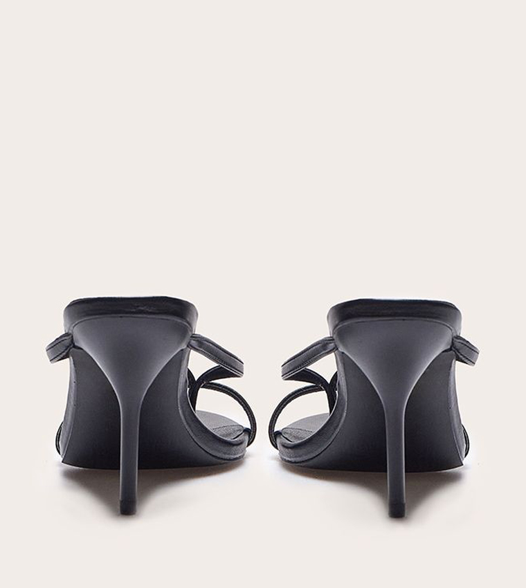 Round Toe Thong High Stiletto Heeled Sandals