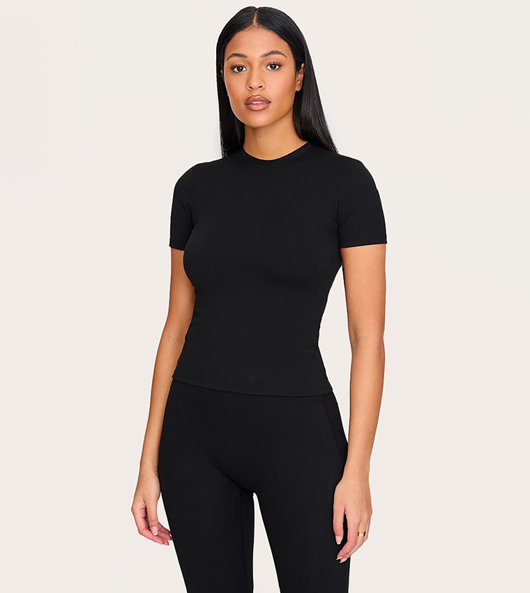 Tall Sculpt Longline Short Sleeves Active Top