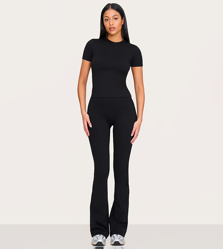 Tall Sculpt Longline Short Sleeves Active Top