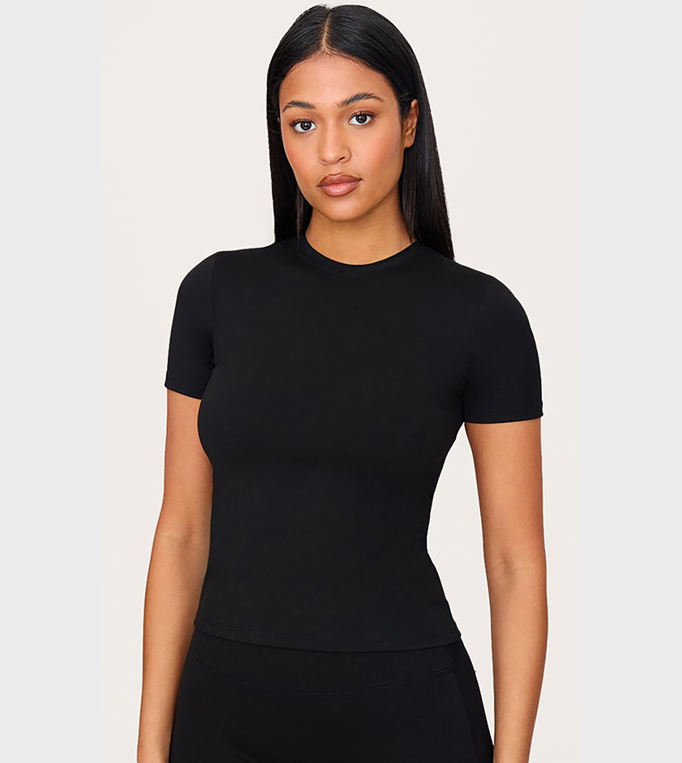 Tall Sculpt Longline Short Sleeves Active Top