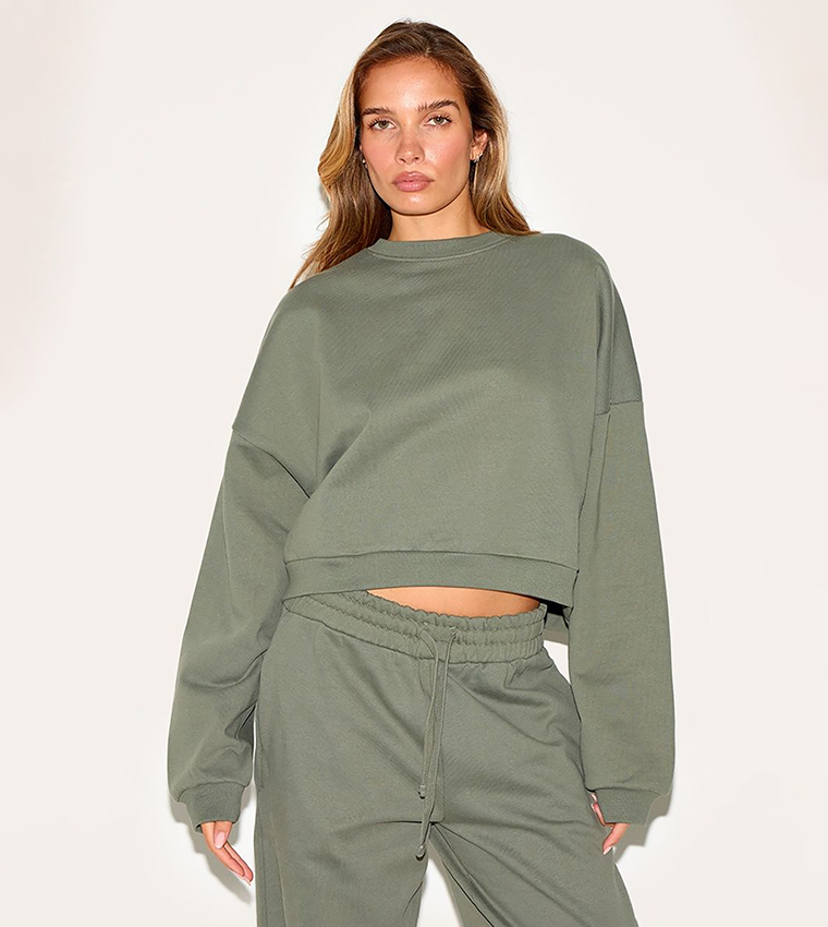 Solid Premium Boxy Sweatshirt