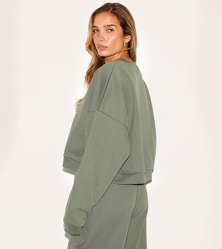 Solid Premium Boxy Sweatshirt