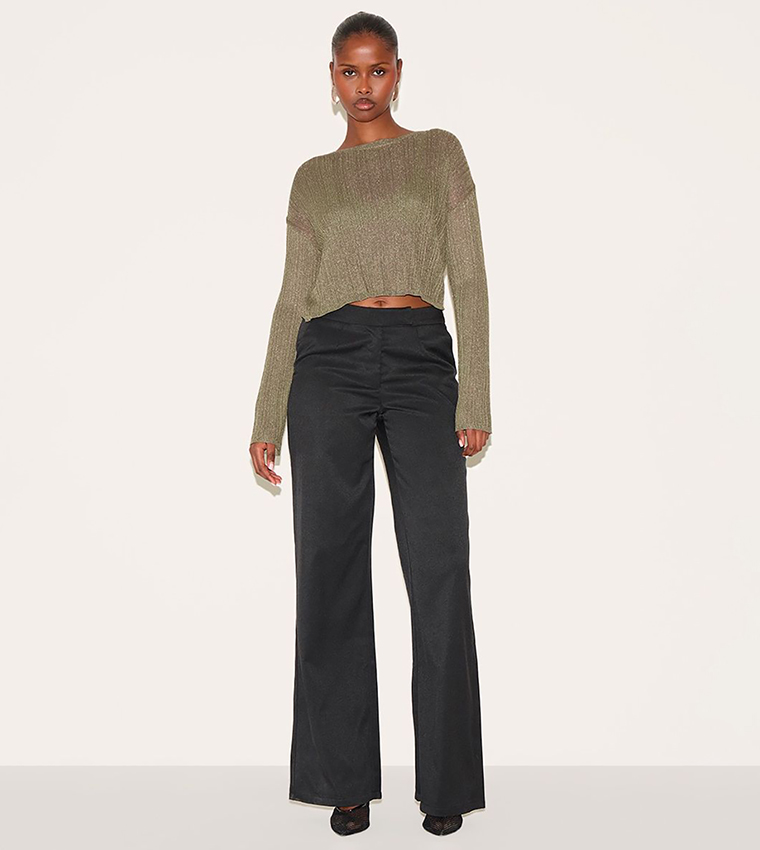 Sheer Knitted Oversized Top