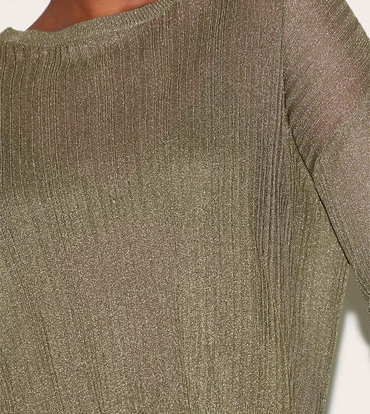 Sheer Knitted Oversized Top