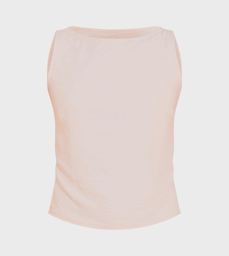 Faux Suede Sleeveless Top