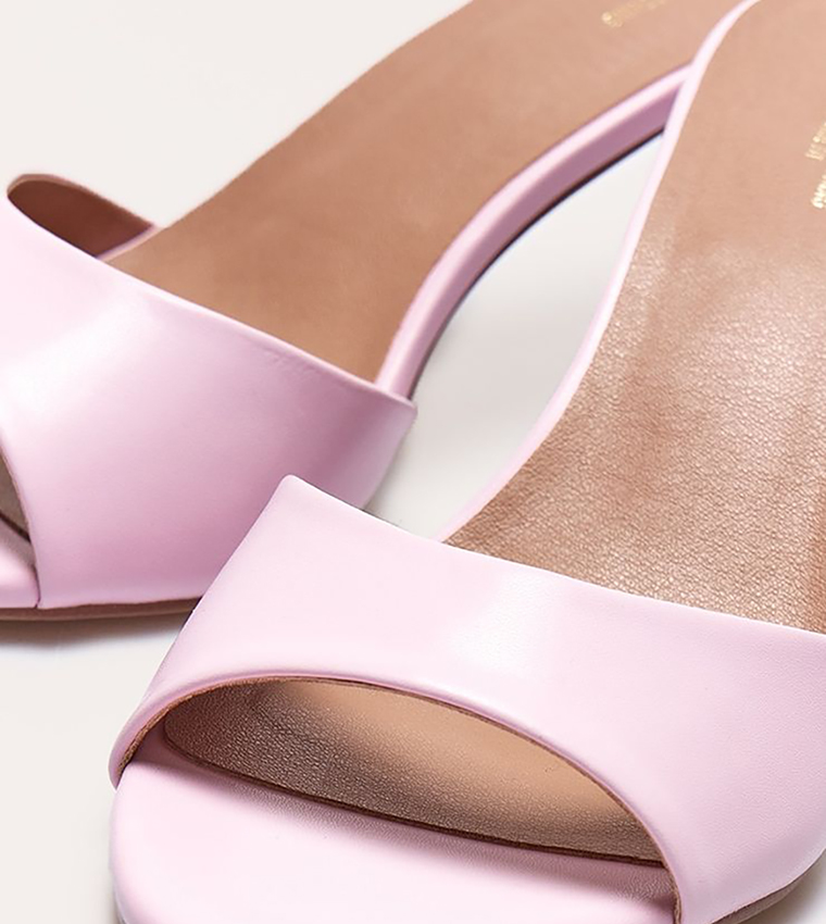Wide Fit Mid Stiletto Heel Sandals