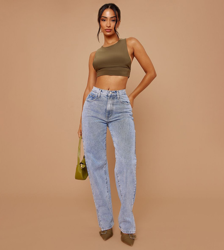 Petite Split Hem Slim Fit Jeans
