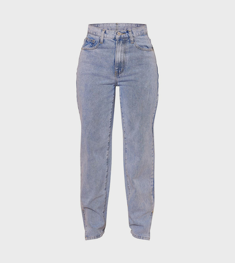 Petite Split Hem Slim Fit Jeans