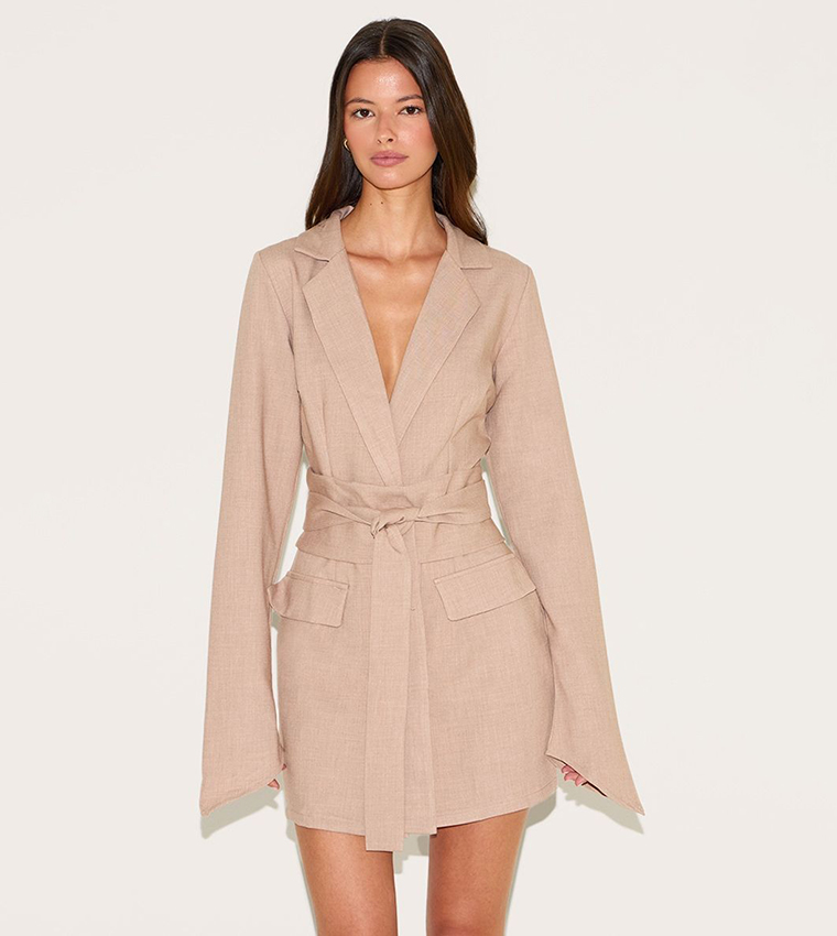 Clay Belted Mini Blazer Dress