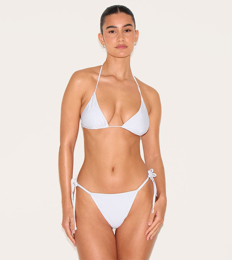 Triangle and Tie Side Bikini Set