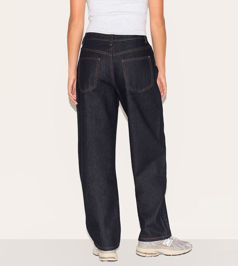 Petite High Waist Boyfriend Fit Jeans
