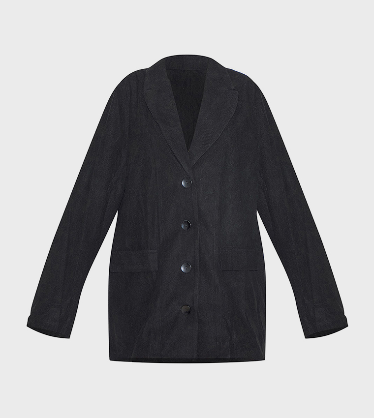 Cord Oversized Mini Blazer Dress