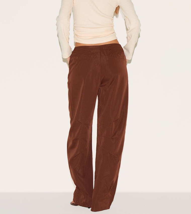 High Waist Cocoon Leg Trousers