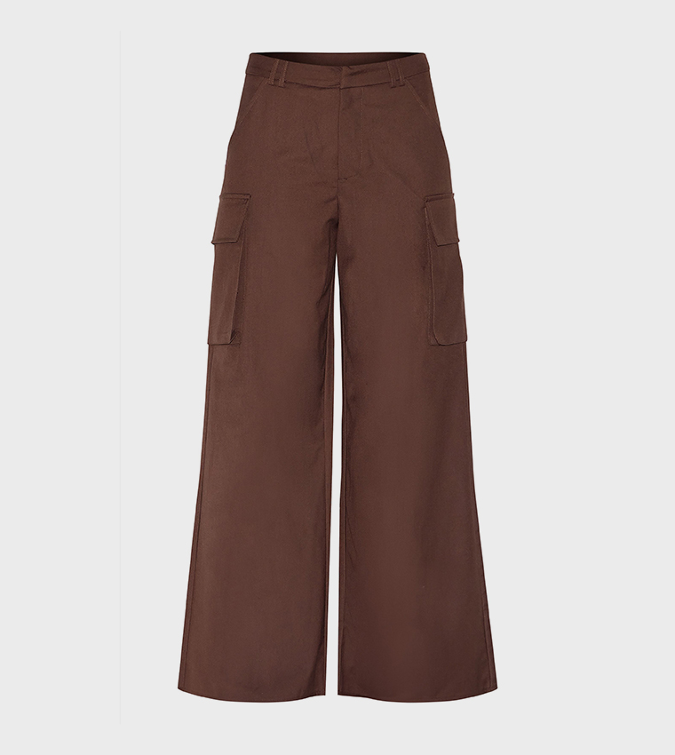 Deep Pocket Detail Straight Fit Trousers